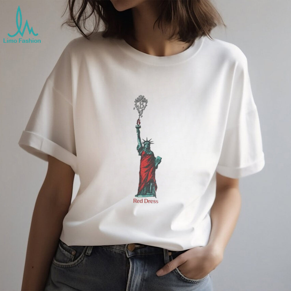 Statue of Liberty Red Dress JB shirt