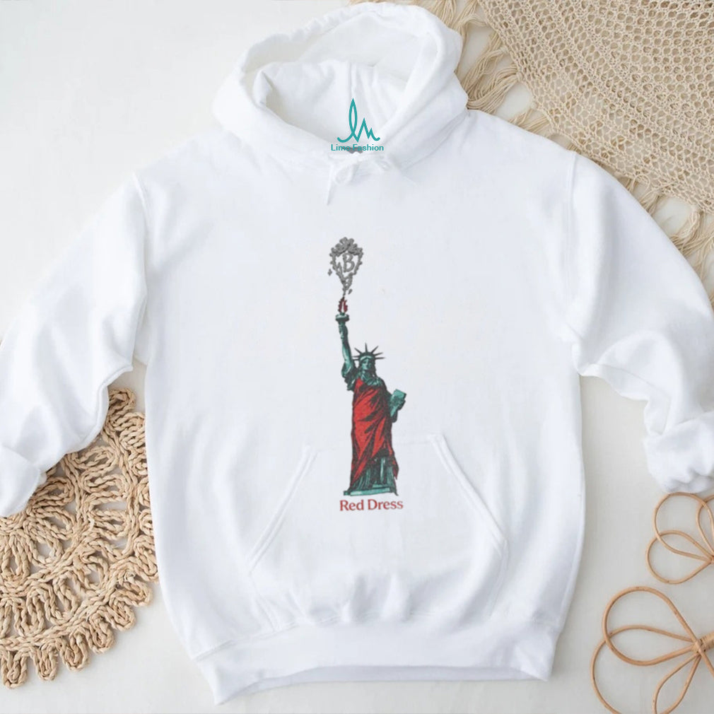 Statue of Liberty Red Dress JB shirt