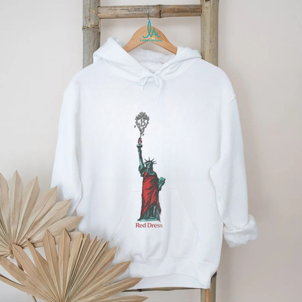 Statue of Liberty Red Dress JB shirt
