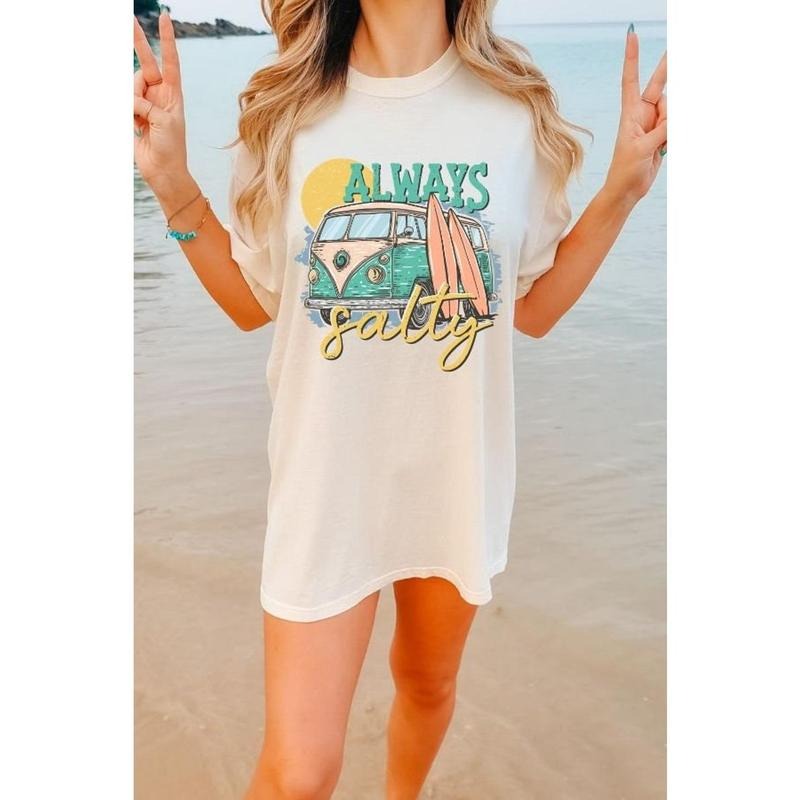 Stay Salty Shirt, Beach Tee, Boho summer Tshirt, Vintage Summer t-shirt, Vintage Coastal Cowgirl, Salty Tee style 03...
