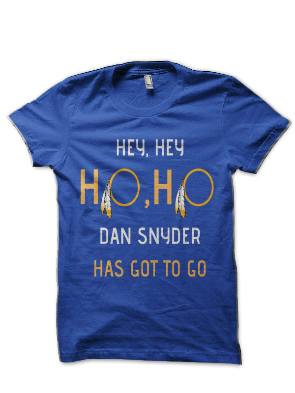 Fire Dan Snyder Redskins Tee Royal Blue T-Shirt Hoodie, Sweatshirt | PureTeeCo.com