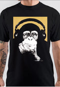 Steez Monkey Headphones T-Shirt Hoodie, Sweatshirt | PureTeeCo.com