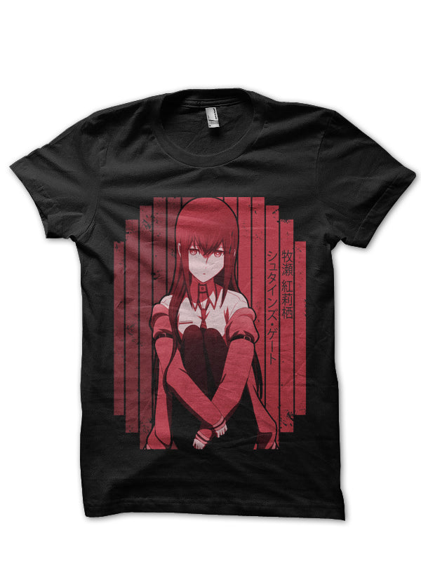 Steins Gate Black Half Sleeve T-Shirt Style001 Hoodie, Sweatshirt | PureTeeCo.com