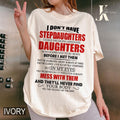 Stepdad Shirt, Fathers Day Gifts - For Stepdad, Bonus Dad Shirt From Daughter, Funny Gifts For Bonus Dad, Father's Day...