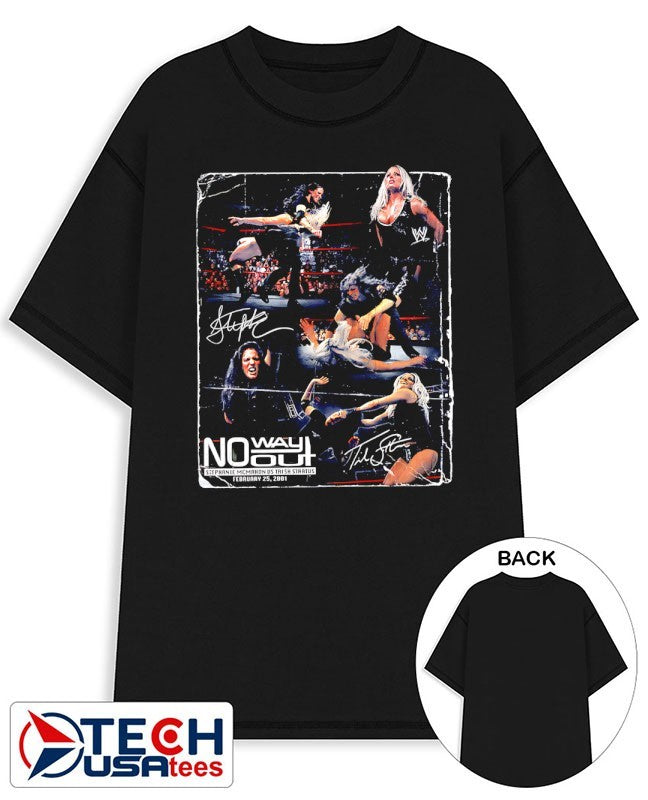 Stephanie McMahon vs Trish Stratus no way out 25th anniversary shirt