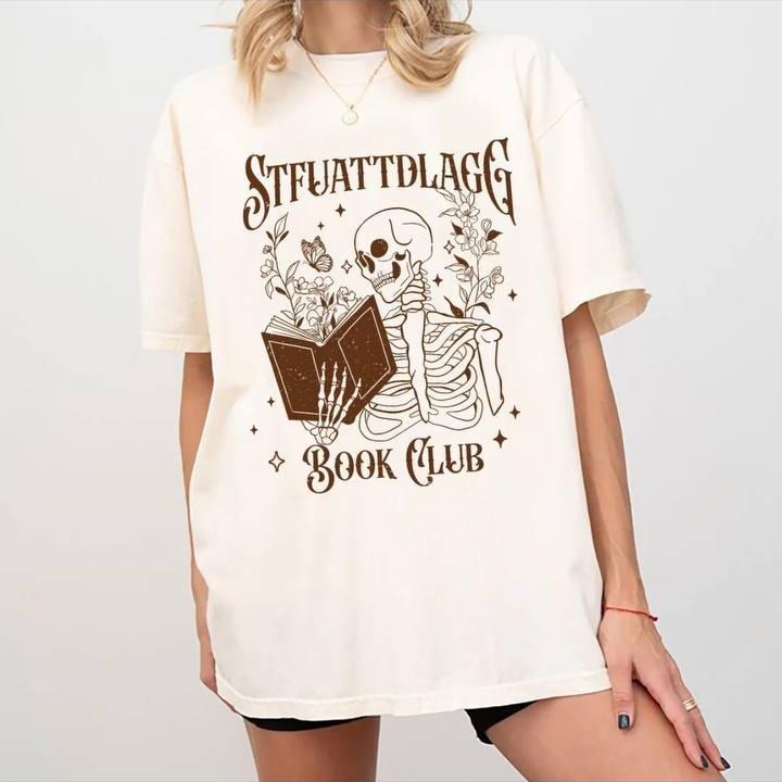 Stfuattdlagg Book Club Shirt, Book Lover T-shirt, Unisex Bookworm Comfort Colors Shirts, Bookish Tee, Gift For Book...