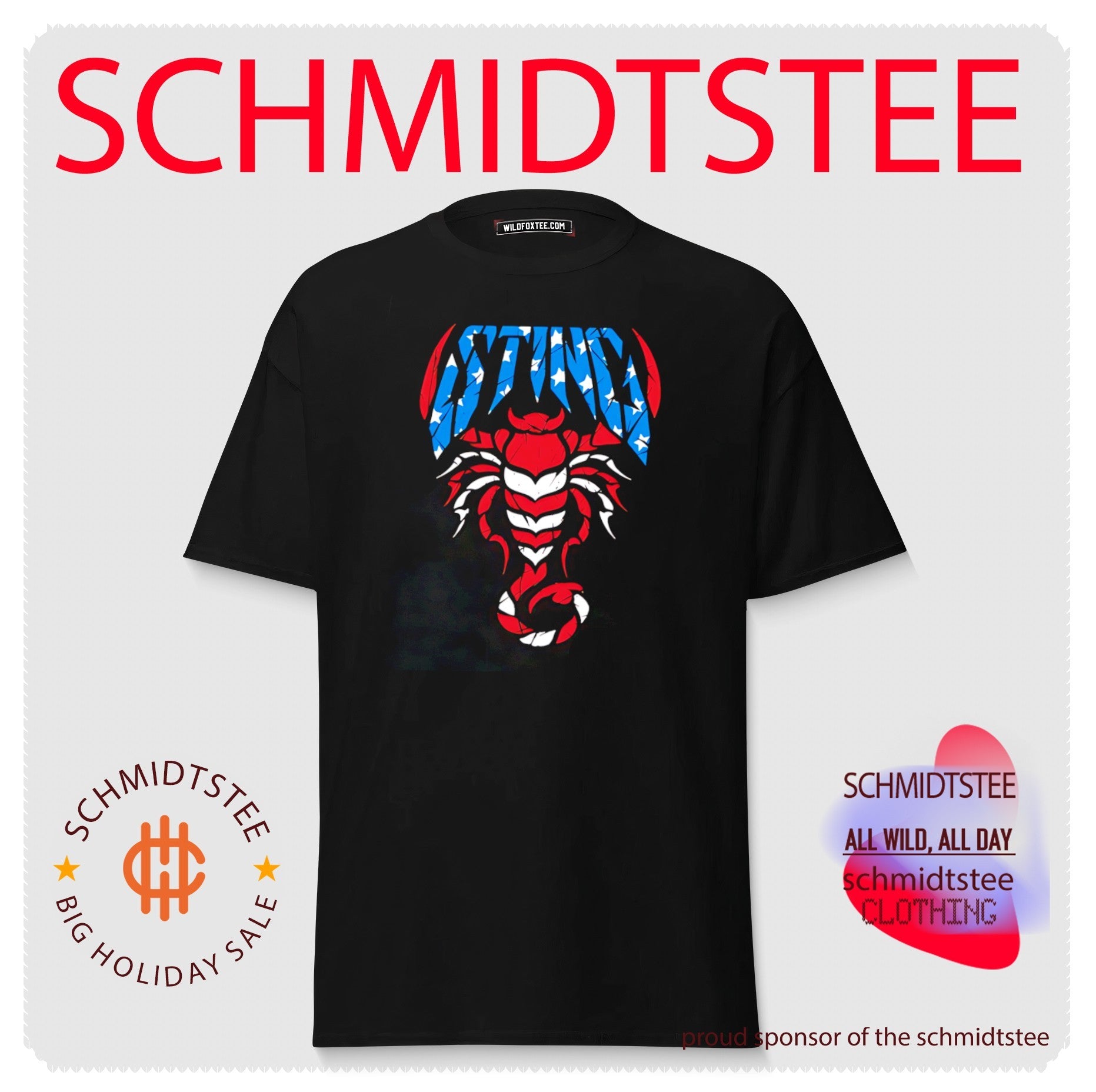 Sting defender USA scorpion with American flag filler shirt