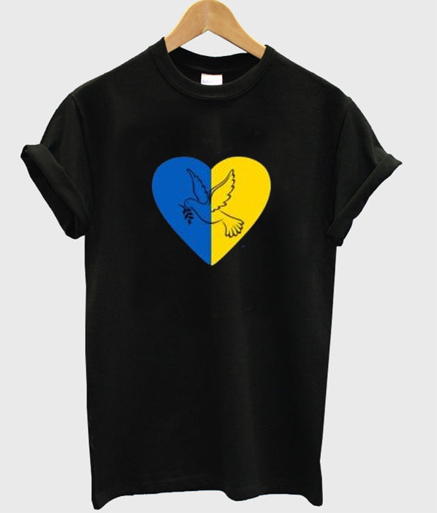 Stop War Peace Dove Pray For Ukraine Shirt Hoodie, Sweatshirt | PureTeeCo.com