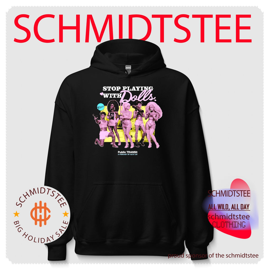 Stop playing with dolls public transit podcast by alyx liu shirt
