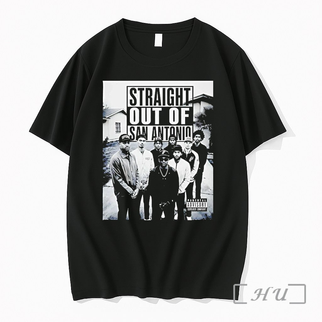 Straight Out Of San Antonio Spurs Tshirts Sweater Hoodie Jpg
