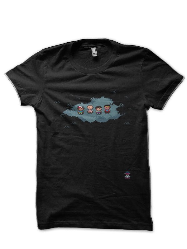 Stranger Pixels Black Half Sleeve T-Shirt Hoodie, Sweatshirt | PureTeeCo.com