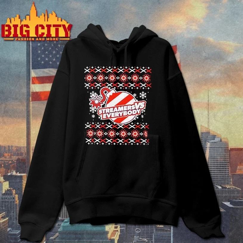 Streamers Vs Everybody 2025 ugly christmas shirt