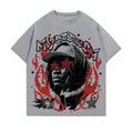 Street Life Men's Portrait Printed Short Sleeve T-Shirt, Suitable For Spring & Summer Daily Wear Tshirt, Sweatshirt,...