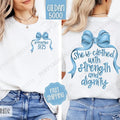 Strength and Dignity Gildan, Coquette Bow Women's Tee,  Religious Women's Tshirt Plus Size Christian Shirt Hoodie, Sweatshirt