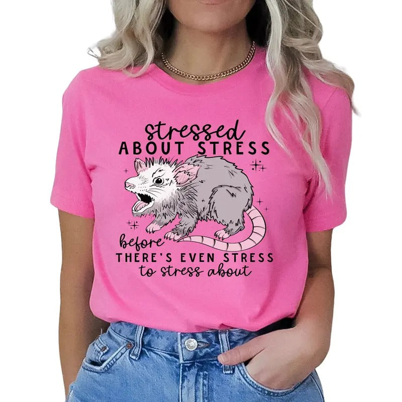 Stressed About Stress Before There's Even Stress Women's Top & T-Shirt Hoodie, Sweatshirt | PureTeeCo.com