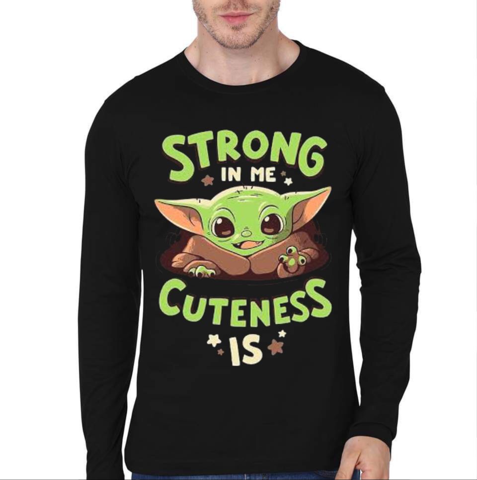 Strong In Me Cuteness Is Full Sleeve T-Shirt Hoodie, Sweatshirt | PureTeeCo.com