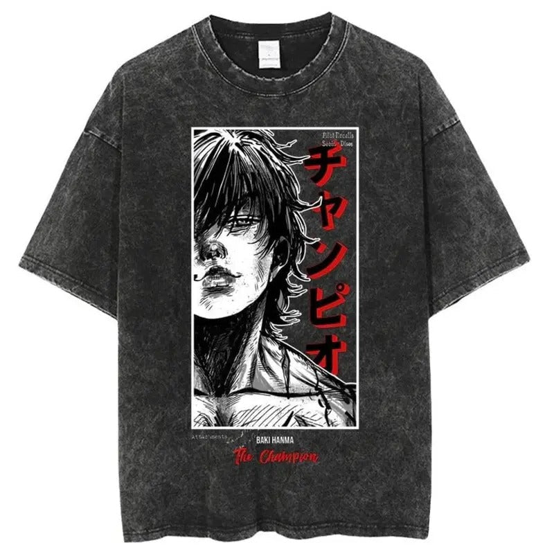 Strongest Man Alive Vintage Graphic Tee, Unisex Gym Manga Shirt Sweatshirt, Hoodie, Comfort Colors | PureTeeCo.com
