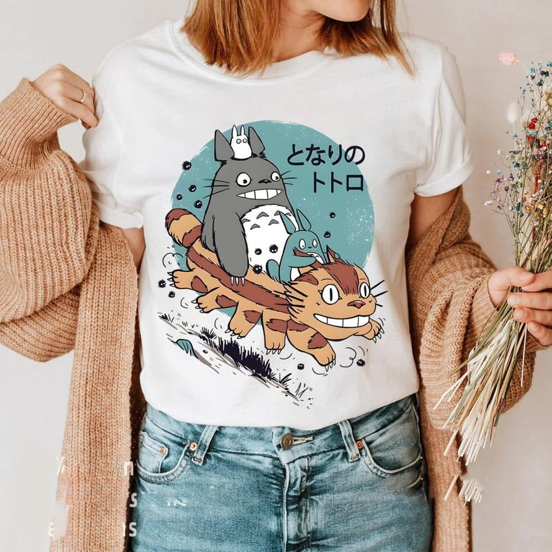 Studio Ghibli Cute Anime Unisex Shirt Sweatshirt, Hoodie, Comfort Colors | PureTeeCo.com