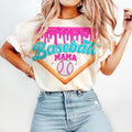 Stylish Baseball Ice Cream Print Shirt, Sport Mom Game Day Essential Hoodie, Sweatshirt | PureTeeCo.com