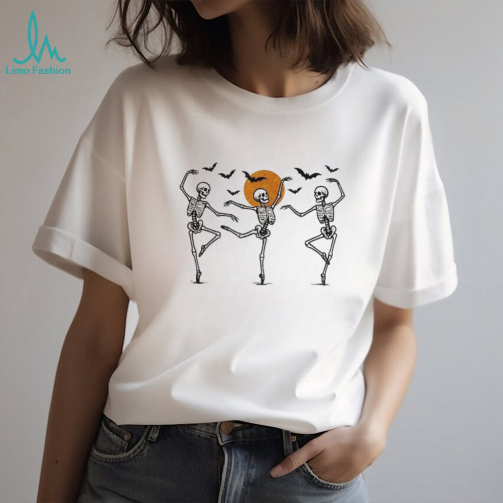 Subtle Fuck Trump Dancing Skeleton Liberal Halloween 2026 shirt