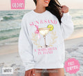 Sun and Sand Margarita Sweatshirt, Cute Cocktail Sweater, Trendy Margarita Crewneck T-Shirts, Hoodie | PureTeeCo.com