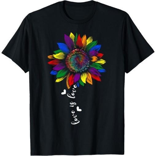 Sunflower Art Planets Abstract Flower Lover Motif Sunflower T-Shirt Made in USA Hoodie, Sweatshirt | PureTeeCo.com