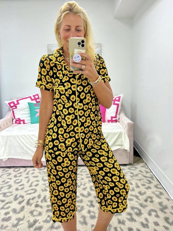 Sunflower Pajama Set T-Shirts, Hoodie, Sweatshirt | PureTeeCo.com