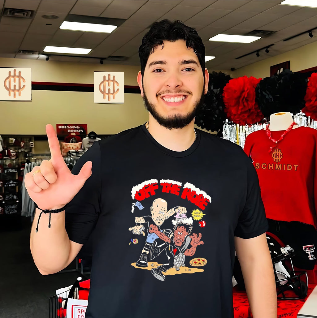 Super Market Tee off the rope cartoon graphic shirt