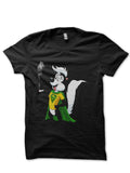 Super Skunk Black Half Sleeve T-Shirt Hoodie, Sweatshirt | PureTeeCo.com