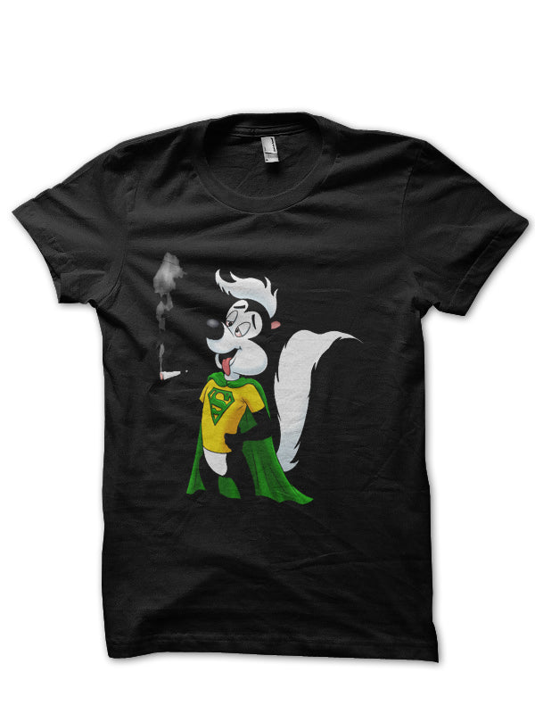 Super Skunk Black Half Sleeve T-Shirt Hoodie, Sweatshirt | PureTeeCo.com