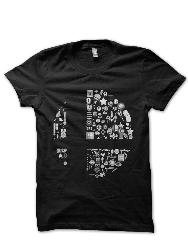 Super Smash Items Black Half Sleeve T-Shirt Hoodie, Sweatshirt | PureTeeCo.com
