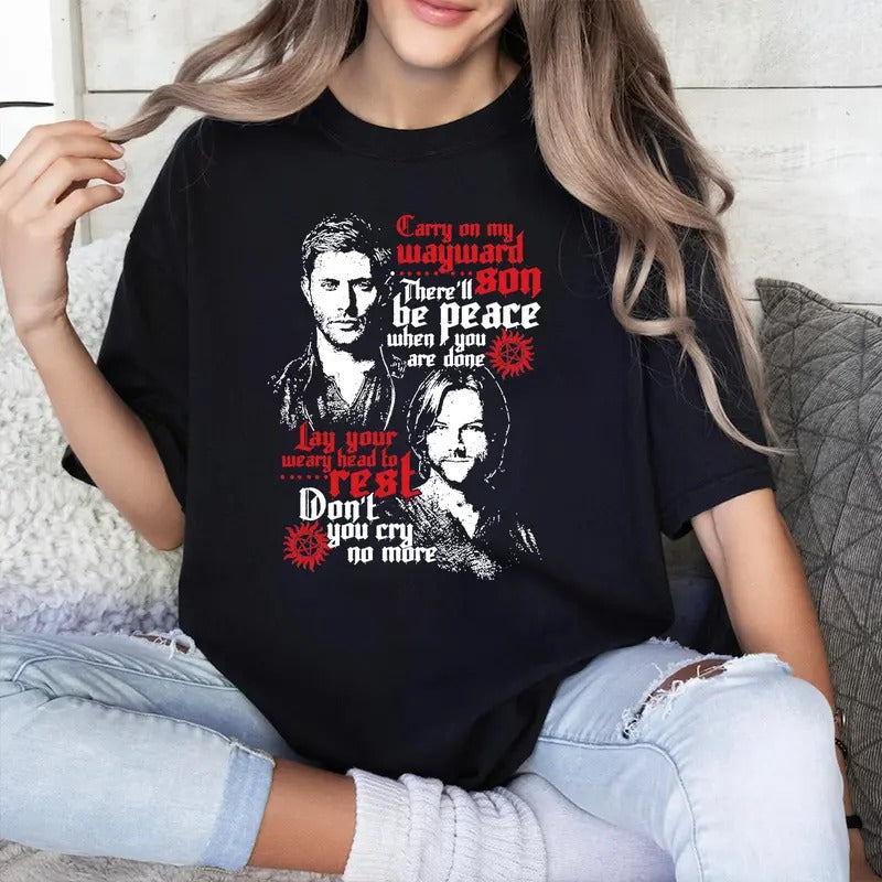 Supernatural Shirt, Supernatural Dean Sam T Shirt, Gift For Woman and Man Unisex T-Shirt Sweatshirt Hoodie | PureTeeCo.com