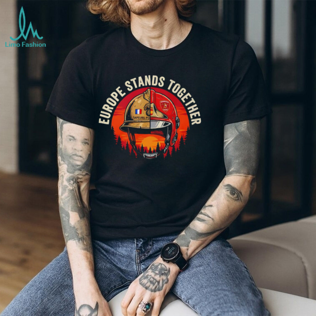 Support European Firefighters France Spain Wildfires Solidarity shirt