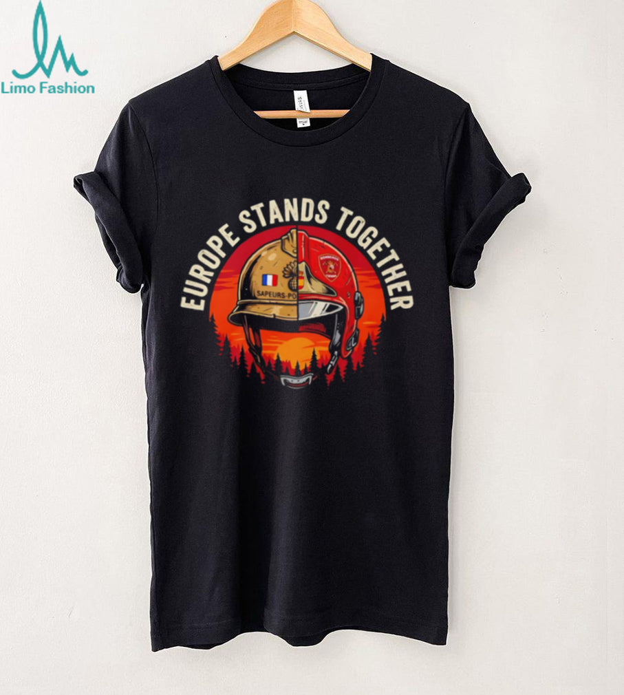 Support European Firefighters France Spain Wildfires Solidarity shirt