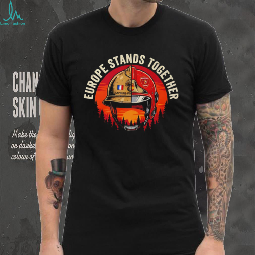 Support European Firefighters France Spain Wildfires Solidarity shirt