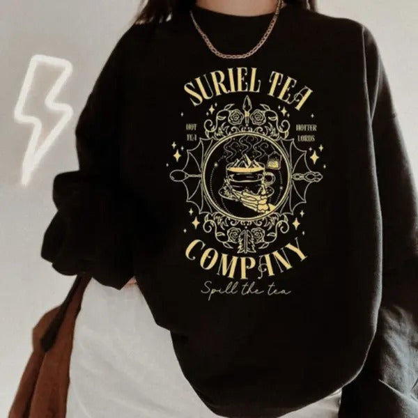 Suriel Tea Co  Shirt, A Court Of Thorns And Roses Shirt, Bookish Shirt, Suriel Tea Tshirt Hoodie, Sweatshirt | PureTeeCo.com