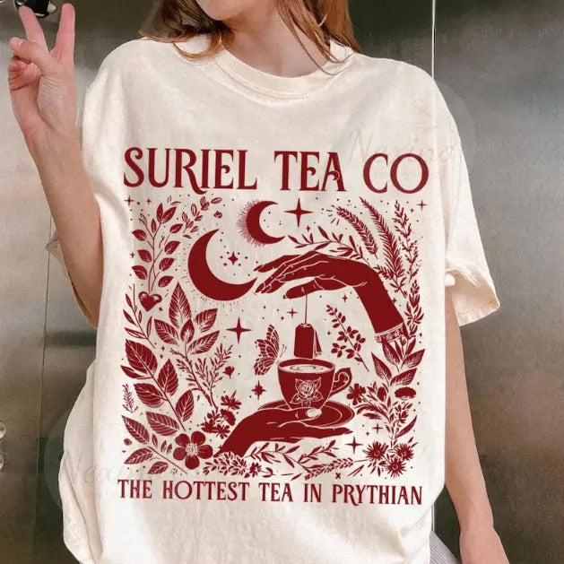 Suriel Tea Co Shirt, ACOTAR Suriel Tea Shirt, Velaris T-Shirt, A Court Of Thorns and Roses Shirt, SJM Merch, Bookish...