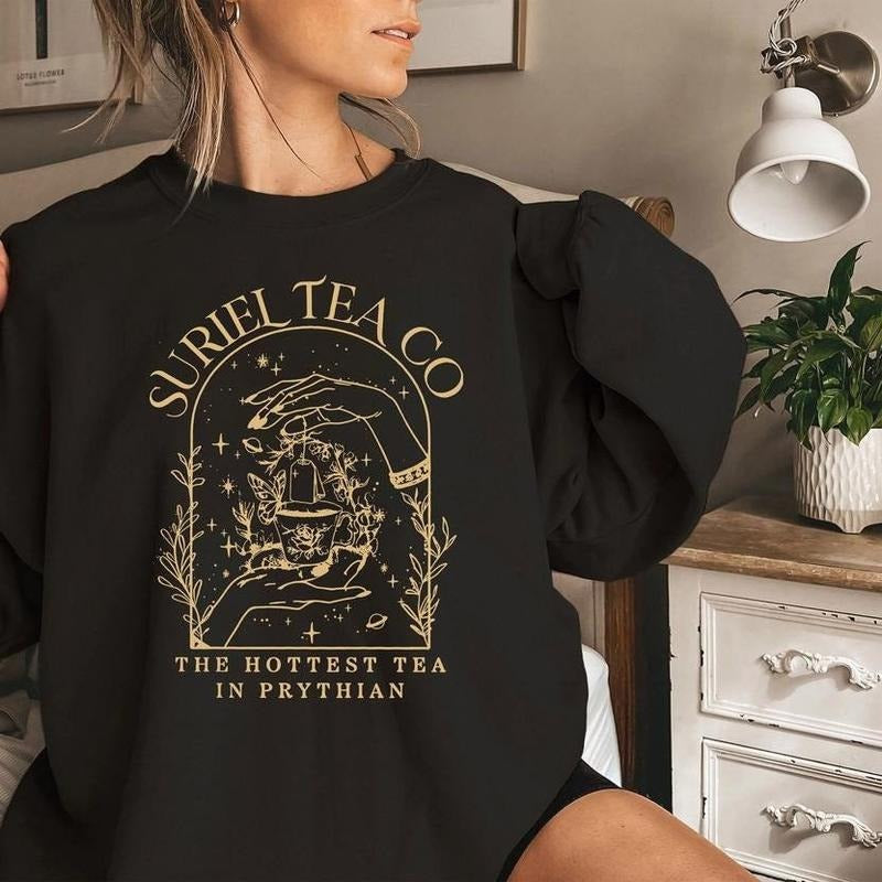 Suriel Tea Co Shirt, Acotar Shirt, Reading Tee, Reader Shirt, A Court Of Thorns And Roses Sweatshirt, The Night Court...