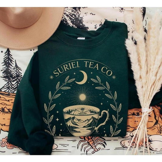 Suriel Tea Co SweatShirt, A Court Of Thorns and Roses Shirt, Retro Bookish Tshirt, Sarah J Maas Shirt, Acotar Sweatshirt,gift