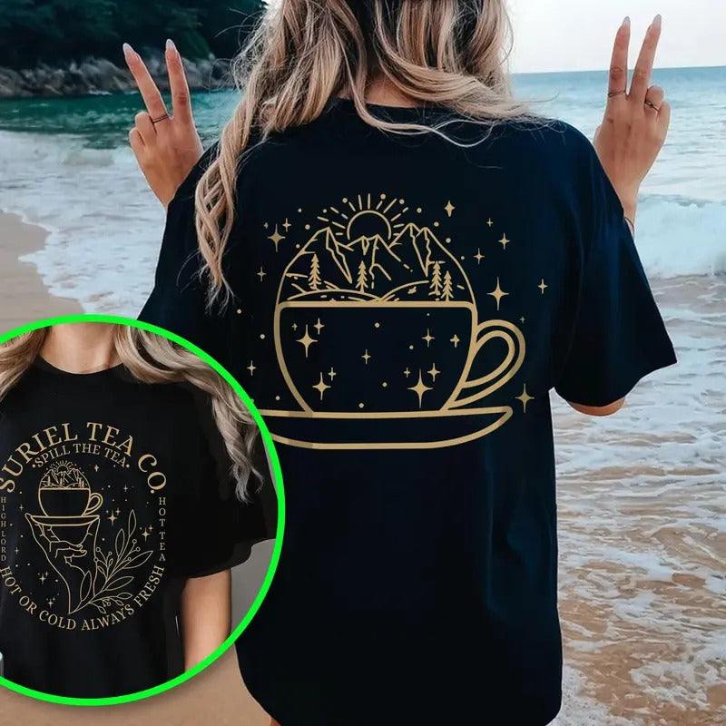 Suriel Tea Co T-Shirt, Acotar Sweatshirt, A Court Of Thorns And Roses Tee, Sarah J Maas Sweater, Bookish Gift Hoodie