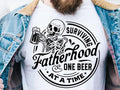 Surviving Fatherhood One Beer at a Time Shirt for Men Funny Dad Gift Father's Day Unisex 100% Cotton Hoodie, Sweatshirt