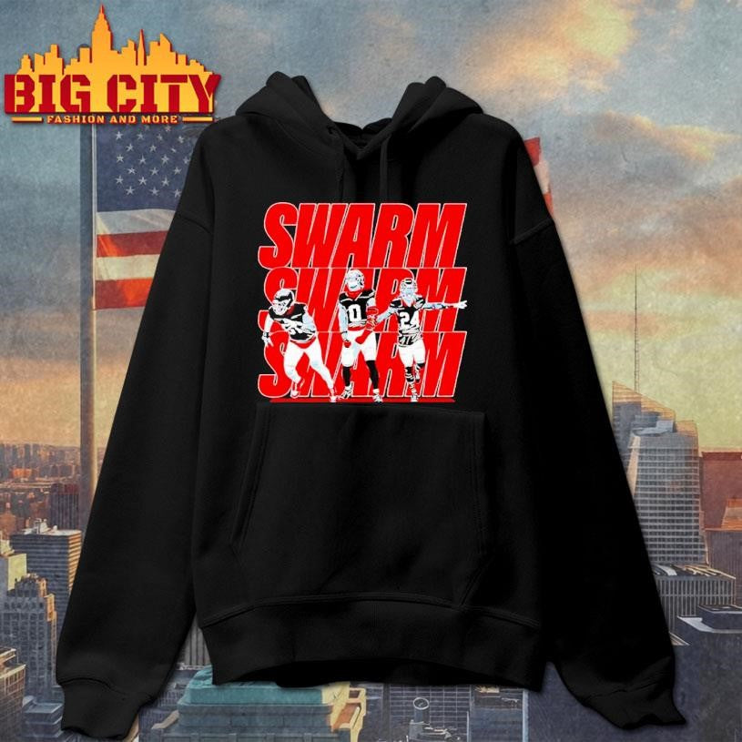 Swarm Houston Texans Will Anderson Jr. Azeez Al-Shaair and Derek Stingley Jr Shirt