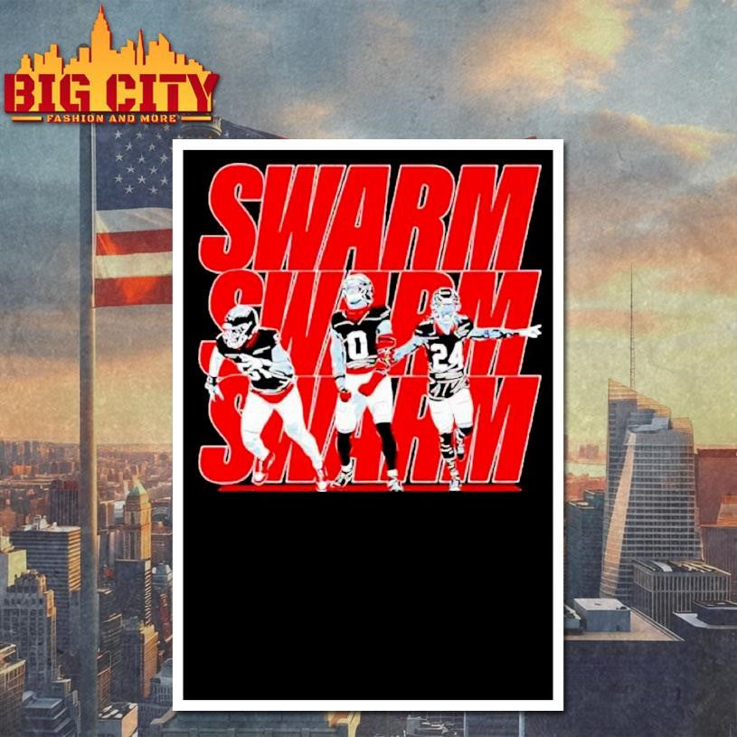 Swarm Houston Texans Will Anderson Jr. Azeez Al-Shaair and Derek Stingley Jr Shirt
