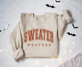Sweater Weather Sweatshirt, Cozy Sweater, Cozy Vibes, Autumn Fall Sweatshirt, Fall Sweater, Retro Fall Crewneck, Women...