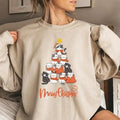 Cat Shaped Like A Pine Tree Christmas Cotton T-shirt/Sweatshirt - Unisex Style - Menswear, Top Hoodie | PureTeeCo.com