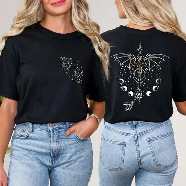 Fourth Wing Dragon Rider T-Shirt/ Sweatshirt Unisex Medium-Heavy Fabric Loose Fit Hoodie | PureTeeCo.com