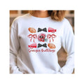 Georgia Bulldogs Football Coquette T-Shirt/ Sweatshirt, Game day Sweatshirt, Gift For Fan Hoodie | PureTeeCo.com