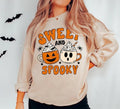 Sweet and Spooky Cute Halloween Sweatshirt, Womens Halloween Hoodie, Autumn Shirt, Womens Halloween Shirt, Fall Graphic...