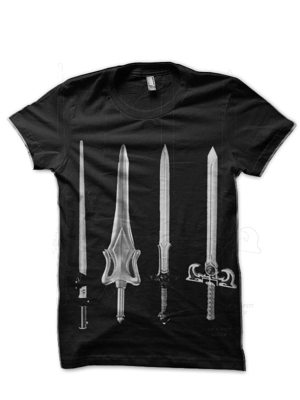 Swords of the 80s Black T-Shirt Hoodie, Sweatshirt | PureTeeCo.com
