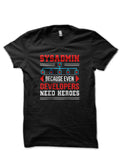 Sysadmin Black T-Shirt Hoodie, Sweatshirt | PureTeeCo.com